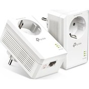 Resim Tp-Link TL-PA7017P 1000 Mbps Gigabit Priz Girişli Powerline Adaptör 