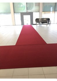 Resim Dinarsu Halı Protokol Kaymaz Taban Jel Kesme Yolluk 