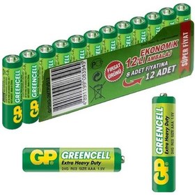 Resim Gp 24g-greencell 12li Paket İnce Kalem Pil 12li Fiyat Gp 24g-2mtpvs12 