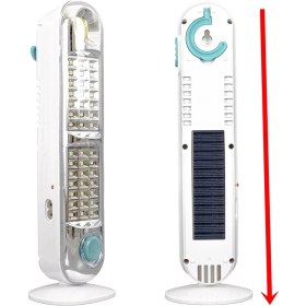 Resim Gaman 8683T Güneş Enerjili Işıldak Solar Şarjlı 42+1 LED Işıldak Askı Aparatlı Çalışma - Tamir Lambası 