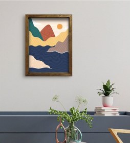 Resim Bk Gift Otel Odası Konseptli Doğal Masif Ahşap Çerçeveli Tablo 45 (551119897) 