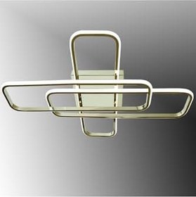 Resim TT AYDINLATMA TT324-FSR-SARIIŞIK TT Aydınlatma 57 x 17 (SARI IŞIK) Fransız Sarı Kaplama Plafonyer Led Avize Rosegold 