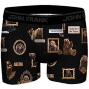 Resim John Frank Dijital Baskılı Erkek Boxer JFBD377-BEAR (JFBD377-BEAR) 