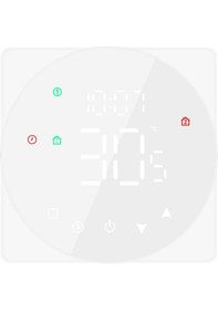 Resim Leezsing Lcd Ekranlı Akıllı Sıcaklık Kontrol Cihazı 16a Dokunmatik Ekranlı Termostat Elektrikli Isıtma İçin Haftalık Programlanabi-51 