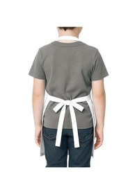 Resim %100 Pamuk Beyaz 58x56 Cm Çocuk Mutfak Ve Sanat Önlüğü Beyaz 