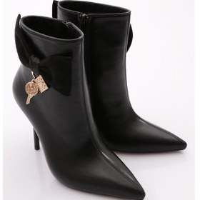 Resim Dgn 8016 Kadin Topuklu Bot 8016-2446-R1534 Siyah 