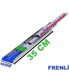 Resim Arwino Minnes Ray 46 mm x 35 cm Frenli Teleskopik Çekmece Rayı 