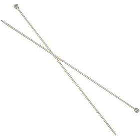 Resim Ekonomik Gri Alüminyum Örgü Şiş 2,5 Mm 35 Cm 