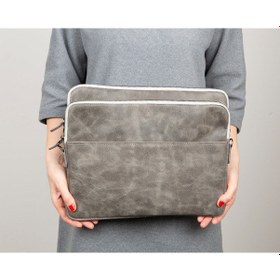Resim Torıno Ash Gray Super Slim 14inç Laptop / Apple Uyumlu MacBook Kılıf Kahverengi 