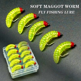 Resim Adet 5 Balıkçılık İpi Bionik Yumuşak Kurt Solucanı Olta Takımı Çekici Suni yem Alabalığ/Levrek/ Şimşir Somon i 