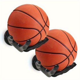 Resim 2 Adet Standart Duvara Monte Basketbol Rafı Seti - Ağır Hizmet Spor Dekoru, Ev Jimnastikleri, Garajlar ve Oyun Odaları İçin Alan Tasarrufu Sağlayan Basketbol Gösterimi - Basketbol Oyuncuları, Antrenörler ve Spor Tutkunları İçin İdeal Hediye - Kolay Kurulum Dayanıklı Organizatörler, Basketbol Odası Dekoru, Garaj Düzenleme, Şık Tasarım, Yüksek Kaliteli Braketler, Jimnastik Sahipleri İçin Mükemmel Seçim., Basketbol Tutucu, Top Destek, Top Depolama Rafı, Spor Topu Duvar Montajı, Top Tutucu, Top St 