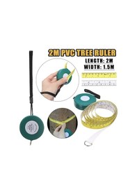 Resim 2000mm Yumuşak Geri Çekilebilir Mezura Pvc Ağaç Cetveli Profesyonel Ölçü Bantları Bahçe Ağacı Ölçme Için Pratik Alet 
