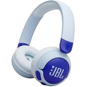 Resim JR320BT Bluetooth Kulak Üstü Çocuk Kulaklığı Mavi JBL