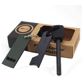 Resim Büro Ev Ofis Kamp Keyfi İçin Dağcı Macercı Ateş Başlatıcı Çakmak Taşı Magnezyum Çubuğu 