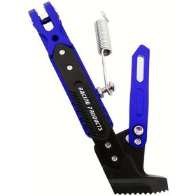 Resim Xuweiwei Blue Ultra Mukavemetli Motorcycle Kickstand Destek Yük Taşıyıcı Motor Bisiklet Elektrikli Bisiklet 