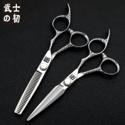Resim 6 İnç Profesyonel Kuaförlük Makası - Keskin, Dayanıklı, El Yapımı - Salon ve Ev Kullanımı İçin İdeal - Unisex, Ambidextrous, Kokusuz, Saç İnceltme Makası | Şık Profesyonel Görünüm | Dayanıklı Saç Kesme Araçları, Saç İnceltme Makası 