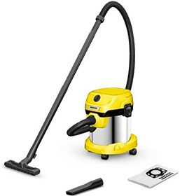 Resim Kärcher WD 2 Plus S V-15/4/18 Islak Kuru Elektrikli Süpürge,Üfleme Fonksiyonlu, 1000 W, 15 L 