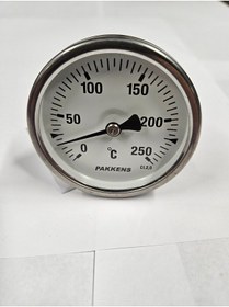 Resim Pakkens ÇAP 63 ARKADAN 0/+250 DERECE 10 CM TERMOMETRE - PAKKENS 