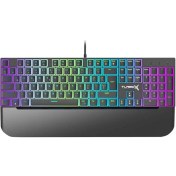 Resim Turbox TR-MK10PD USB Kablolu (Siyah) Rgb Makro Gaming Mekanik Klavye Pudding Tuş Bilek Destekli Blue Switch Mekanik Rainbow Klavye 