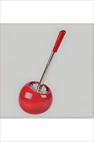 Resim Fame Kitchen Porselen Hazneli Klozet Fırçası - Kırmızı 