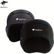 Resim 1 adet Erkekler ve Kadınlar için Kış Termal Şapka, Sıcak Bisiklet Kayak Kaskı Altı Kap, Koşu, Kayak, Bisiklet ve Boş Zamanlar için Uygun Polar Bere 