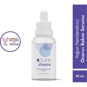 Resim Pure choice yoğun nemlendirici ve onarıcı bakım serumu 30 ml (hyaluronik asit%5 + panthenol vitamin b5 %5) 