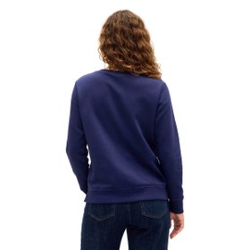 Resim GAP Relaxed Logo Kadın Lacivert Günlük Stil Eşofman Üstü 800444002 