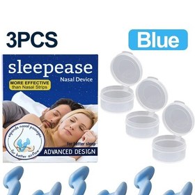 Resim 1 4 Adet Silikon Burun Mandalı Anti Horlama Burun Dilatörü Durdurma Horlama Yardımı Kolay Nefes Uyku Rinit Geliştirmek Mavi 
