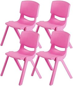 Resim Fiore 4'Lü Set Büyük Şirin Çocuk Sandalyesi Pembe 