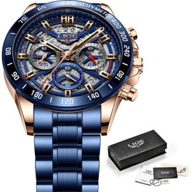 Resim Hanyang Lıge 2021 Erkekler Izle Top Marka Lüks Su Geçirmez Kuvars Bilek Saatler Erkekler Için Tarih Spor Paslanmaz Çelik Saat Erkek Montre Homme (Yurt Dışından) 