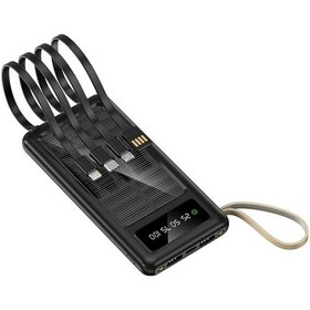 Resim Solar 20.000mah Şarj Powerbank Led Ekran Göstergeli Işıklı Siyah 