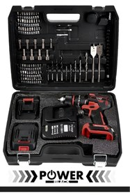 Resim POWER BLACK 84 PARÇA DARBELİ ÇELİK MANDREL KÖMÜRSÜZ 21 V 