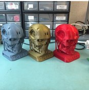 Resim T800 Pürüzsüz Terminator Endoskull Yazdırılabilir Withbase (Exosk AldimGeldi