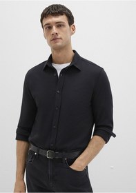 Resim Mavi - Siyah Gömlek 0210294-900 Siyah 