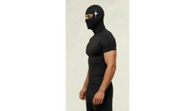 Resim Flex Premium Reflektörlü Siyah Kar Maskesi Model 21 Balaklava Balaclava Motorsiklet Scooter Bisiklet Spor 