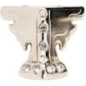 Resim Kelebek Taşlı Sandık Ayağı, Kutu Ayak 3,5 Cm - Nikel, 50 Adet 