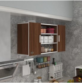 Resim Kenzlife hazır mutfak honnor32 cvz 060*120*32 mutfak banyo dolabı kapaklı raflı 