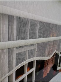 Resim Çift Mekanizmalı Tül Ve Stor Perde - Model 2 Beyaz 