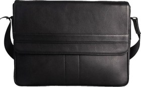 Resim ® GERÇEK DERİ 15.6" LAPTOP EVRAK POSTACI ÇANTA / 5317 SİYAH (ARSEL PARLAK) 