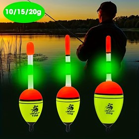 Resim Balıkçılık ve rafting için dayanıklı EVA karanlıkta parlayan yüzen şamandıra - stabil, hafif tasarım (10/15/20g) - balık tutkunları, aile gezileri, bisiklet sürme ve hayatınızı renkli hale getirmek için temel balıkçılık ekipmanı 