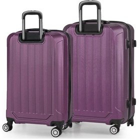 Resim Spring Model Mor Renk 2'li Valiz Seti Kabin + Orta Mor 