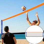 Resim Taşınabilir Katlanır Voleybol Ağı - Hızlı Kurulum, Dayanıklı Naylon/Polyester, Çoklu Spor için Voleybol Badminton Tenis Pickleball, İç/Dış Mekan Kullanımı ile Kazıklar & Gerdiriciler, Turuncu/Mavi/Siyah - Plaj Havuz Çim Eğitimi Aksesuarı, Kızlar için Voleybol Hediyeleri, Dış Mekan Spor Malzemeleri, Atletizm Temalı Tasarım, Hızlı Kurulum Sistemi, Sağlam Yapı, Rekreasyonel Oyuncular 