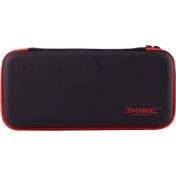 Resim Dobe Nintendo Switch Oyun Konsolu Seyahat Taşıma Saklama Kutusu Fermuar Koruyucu Çanta Tutucu Kabuk, Boyut: 26.0 X 12.5 X 4.0cm Siyah + Kırmızı 