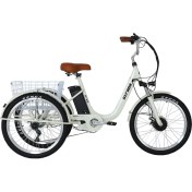 Resim Strada Cycles E-Vo Mekanik Disk 24 Jant Üç Tekerlekli Elektrikli Bisiklet 