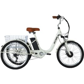 Resim Strada Cycles E-Vo Mekanik Disk 24 Jant Üç Tekerlekli Elektrikli Bisiklet 