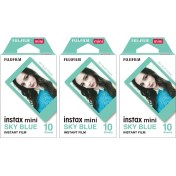 Resim Instax Mini Sky Blue Edition 10X3 Film Seti 