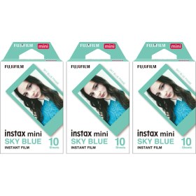 Resim Instax Mini Sky Blue Edition 10X3 Film Seti 