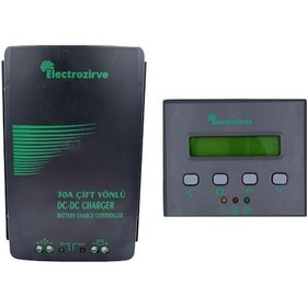 Resim Çift Yönlü Dc-dc 30a Akü Şarj Kontrol Cihazı + Ekran Takviye Modlu 