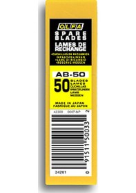 Resim Olfa Ab-50 Standart Dar Maket Bıçağı Yedeği 50 Li 