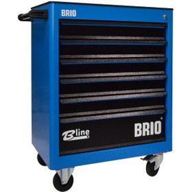 Resim Brio Hareketli Takım Dolabı 6 Çekmece New 233 Parça Mavi Dolu 